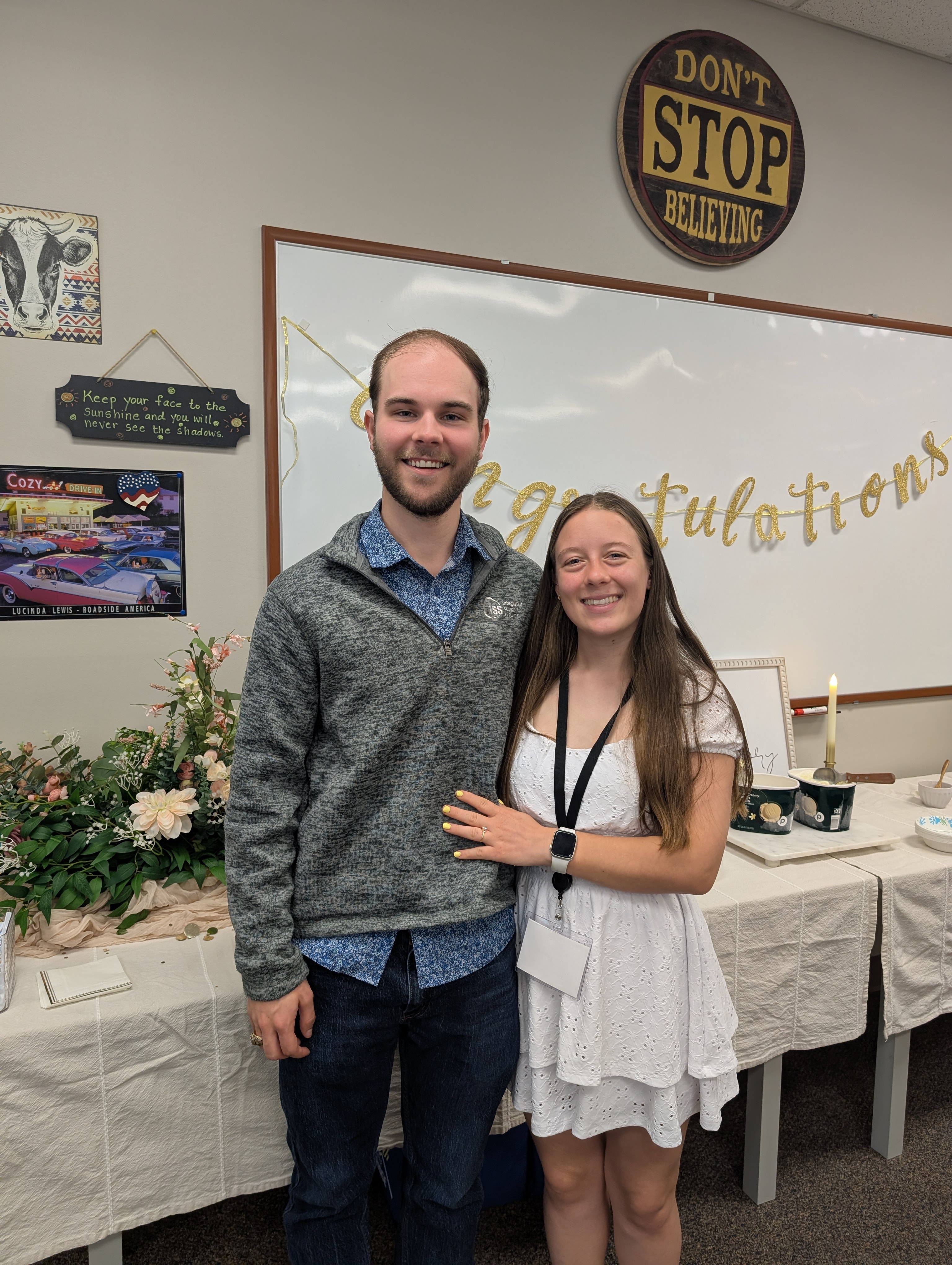 Matthew and Sara at their wedding shower